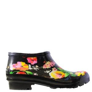 Roma Boots - Clog - Glossy Black Floral